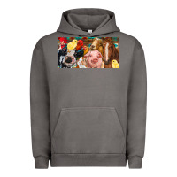 Pigment Tornado Farm animals with aztec Urban Hoodie - RanaPortraitStore