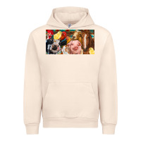 Sandshell Farm animals with aztec Urban Hoodie - RanaPortraitStore