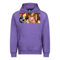Tulip Farm animals with aztec Urban Hoodie - RanaPortraitStore