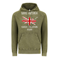 Vintage Olive make america great britain again funny uk us Vintage Hoodie - linhVisuals