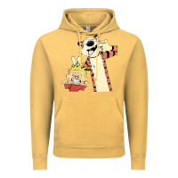 Vintage Mustard calvin Vintage Hoodie - linhVisuals