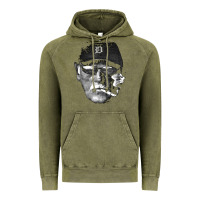 Vintage Olive newcigarette smoking jim leyland Vintage Hoodie - linhVisuals