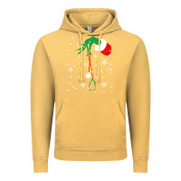 Vintage Mustard newchristmas grinch hand holding a stethoscope Vintage Hoodie - linhVisuals