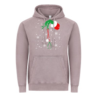 Vintage Zinc newchristmas grinch hand holding a stethoscope Vintage Hoodie - linhVisuals
