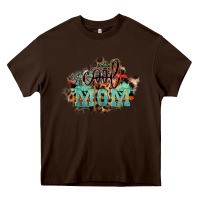 Chocolate Brown Cool mom mother's day Heavy Core Tee - HowdyJamesFarm