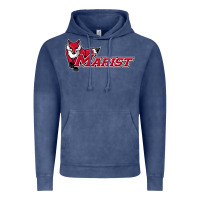Vintage Denim marist red foxes Vintage Hoodie - linhVisuals