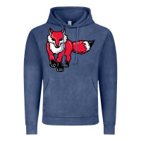 Vintage Denim marist red foxes Vintage Hoodie - linhVisuals