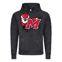Vintage Black marist red foxes Vintage Hoodie - linhVisuals
