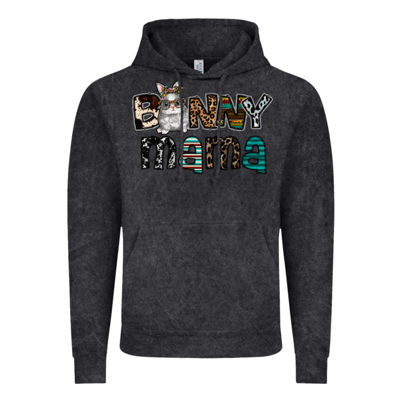 Bunny Mama Vintage Hoodie by CowhideDigitalArt | Teevron