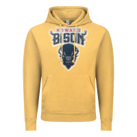 Vintage Mustard howard bison Vintage Hoodie - linhVisuals