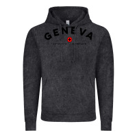 Vintage Black geneva switzerland clothing gifts and souvenirs Vintage Hoodie - linhVisuals