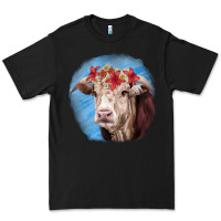 Black Hereford Bull Premium Tee - RanaPortraitStore