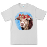 Dove Grey Hereford Bull Premium Tee - RanaPortraitStore