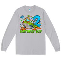 Moon Dust birthday boy frog age 2 Long Sleeve Tee - LillyAllenDesigns