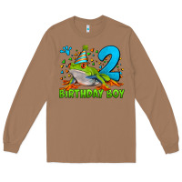 Toasted Coconut birthday boy frog age 2 Long Sleeve Tee - LillyAllenDesigns
