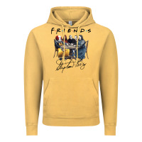 Vintage Mustard Horror friends Vintage Hoodie - linhVisuals