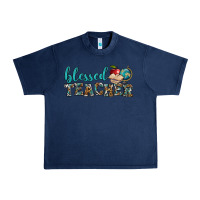 Navy blessed teacher Urban Heavy Tee - BundleAndBundleShop