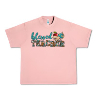 Salmon blessed teacher Urban Heavy Tee - BundleAndBundleShop