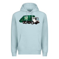 Blue Mist recycle truck Premium Hoodie - Artiststas