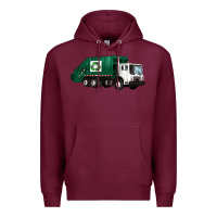 Burgundy recycle truck Premium Hoodie - Artiststas