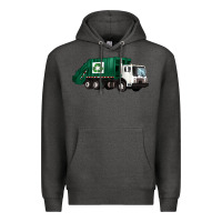 Charcoal Heather recycle truck Premium Hoodie - Artiststas