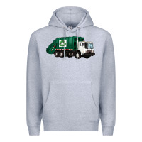 Heather Grey recycle truck Premium Hoodie - Artiststas