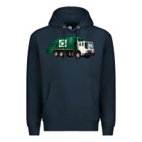 Navy recycle truck Premium Hoodie - Artiststas