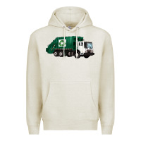 Oatmeal Heather recycle truck Premium Hoodie - Artiststas