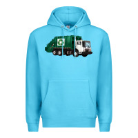 Ocean Blue recycle truck Premium Hoodie - Artiststas