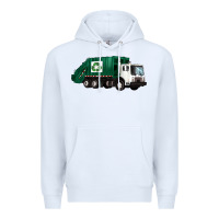 White recycle truck Premium Hoodie - Artiststas