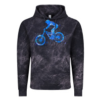 Cloud Black downhill mountain bike t  shirt downhill mountain bike jump blue water Vintage Hoodie - linhVisuals