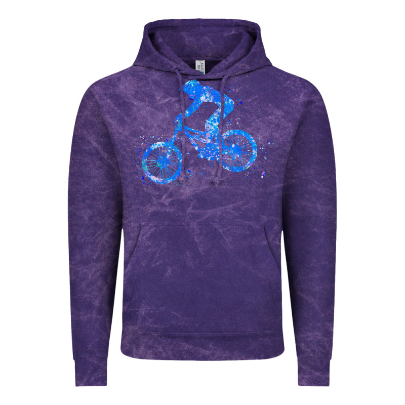 Downhill Mountain Bike T  Shirt Downhill Mountain Bike Jump Blue Water Vintage Hoodie by linhVisuals | Teevron