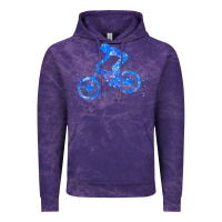 Cloud Purple downhill mountain bike t  shirt downhill mountain bike jump blue water Vintage Hoodie - linhVisuals