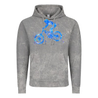 Cloud Rock downhill mountain bike t  shirt downhill mountain bike jump blue water Vintage Hoodie - linhVisuals