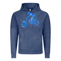 Vintage Denim downhill mountain bike t  shirt downhill mountain bike jump blue water Vintage Hoodie - linhVisuals