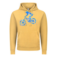 Vintage Mustard downhill mountain bike t  shirt downhill mountain bike jump blue water Vintage Hoodie - linhVisuals