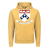 Vintage Mustard upenn shield with banner Vintage Hoodie - linhVisuals
