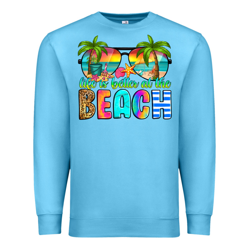 Life Is Better At The Beach Premium Sweatshirt by RanaPortraitStore | Teevron