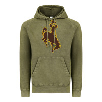 Vintage Olive university of wyoming cowboys Vintage Hoodie - linhVisuals