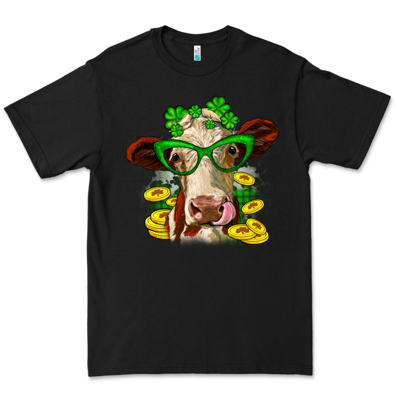 St. Patrick's Day Cow Premium Tee by OliviaCreatesArt | Teevron
