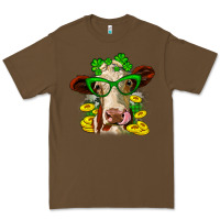 Cacao St. Patrick's Day cow Premium Tee - OliviaCreatesArt
