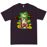 Plum St. Patrick's Day cow Premium Tee - OliviaCreatesArt