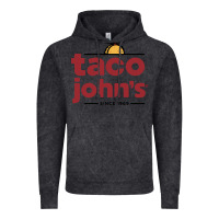 Vintage Black taco john's Vintage Hoodie - linhVisuals
