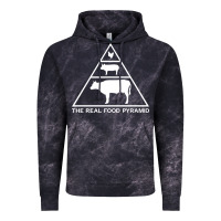 Cloud Black the real food pyramid carnivore Vintage Hoodie - linhVisuals