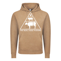 Vintage Coffee the real food pyramid carnivore Vintage Hoodie - linhVisuals