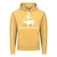 Vintage Mustard the real food pyramid carnivore Vintage Hoodie - linhVisuals