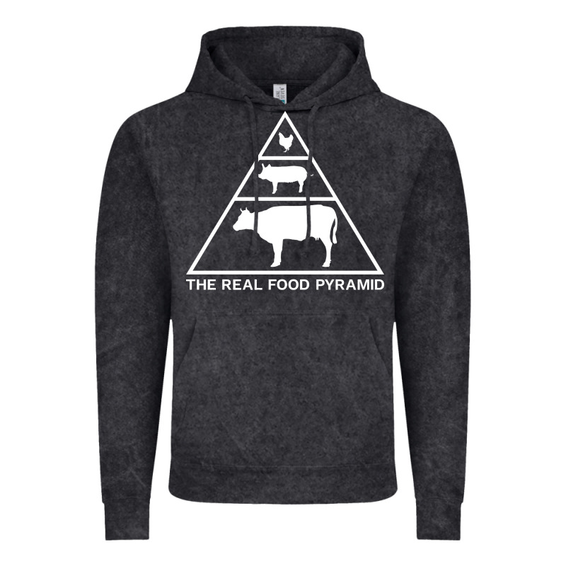 The Real Food Pyramid Carnivore Vintage Hoodie by linhVisuals | Teevron
