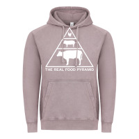 Vintage Zinc the real food pyramid carnivore Vintage Hoodie - linhVisuals