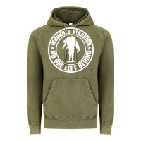 Vintage Olive Wounded Warrior No One Left Behind War Veteran Vintage Hoodie - linhVisuals