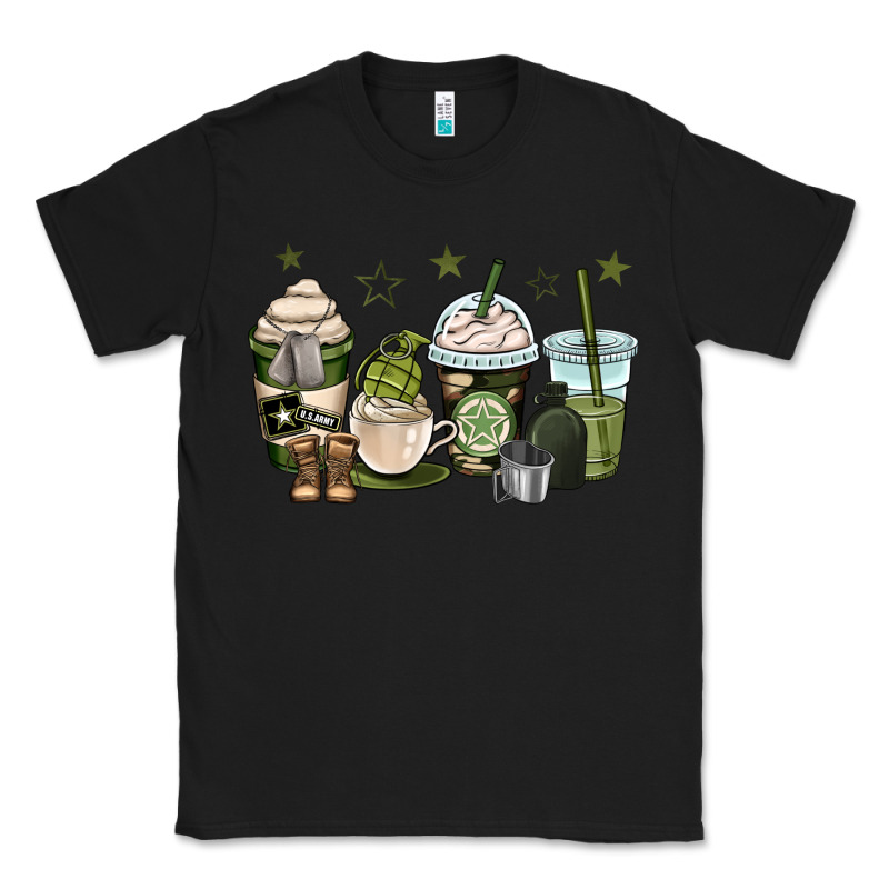 Us Army Coffee Cups Classic Tee by OliviaCreatesArt | Teevron